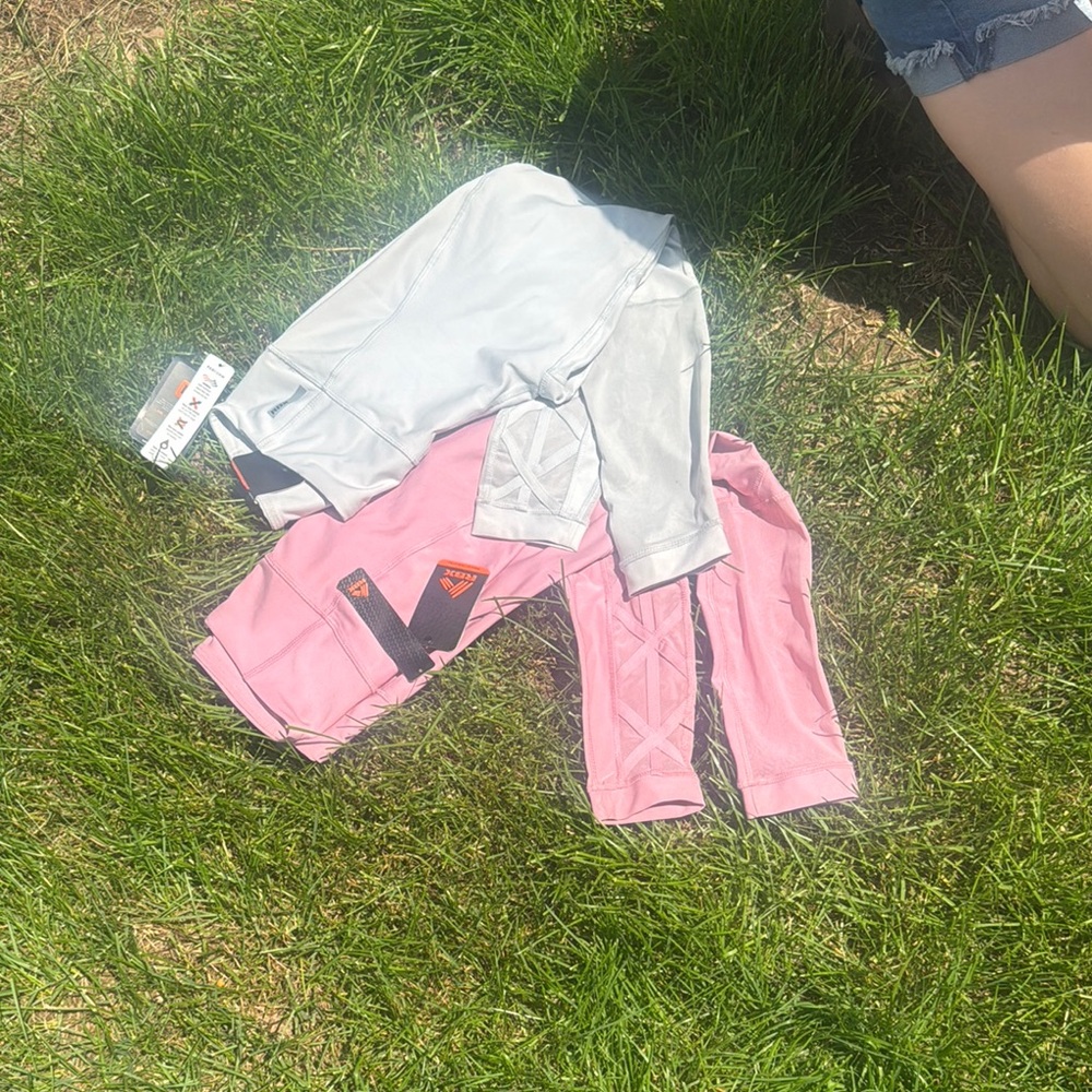 RBX Pink and Gray Leggings for Versatile Comfort